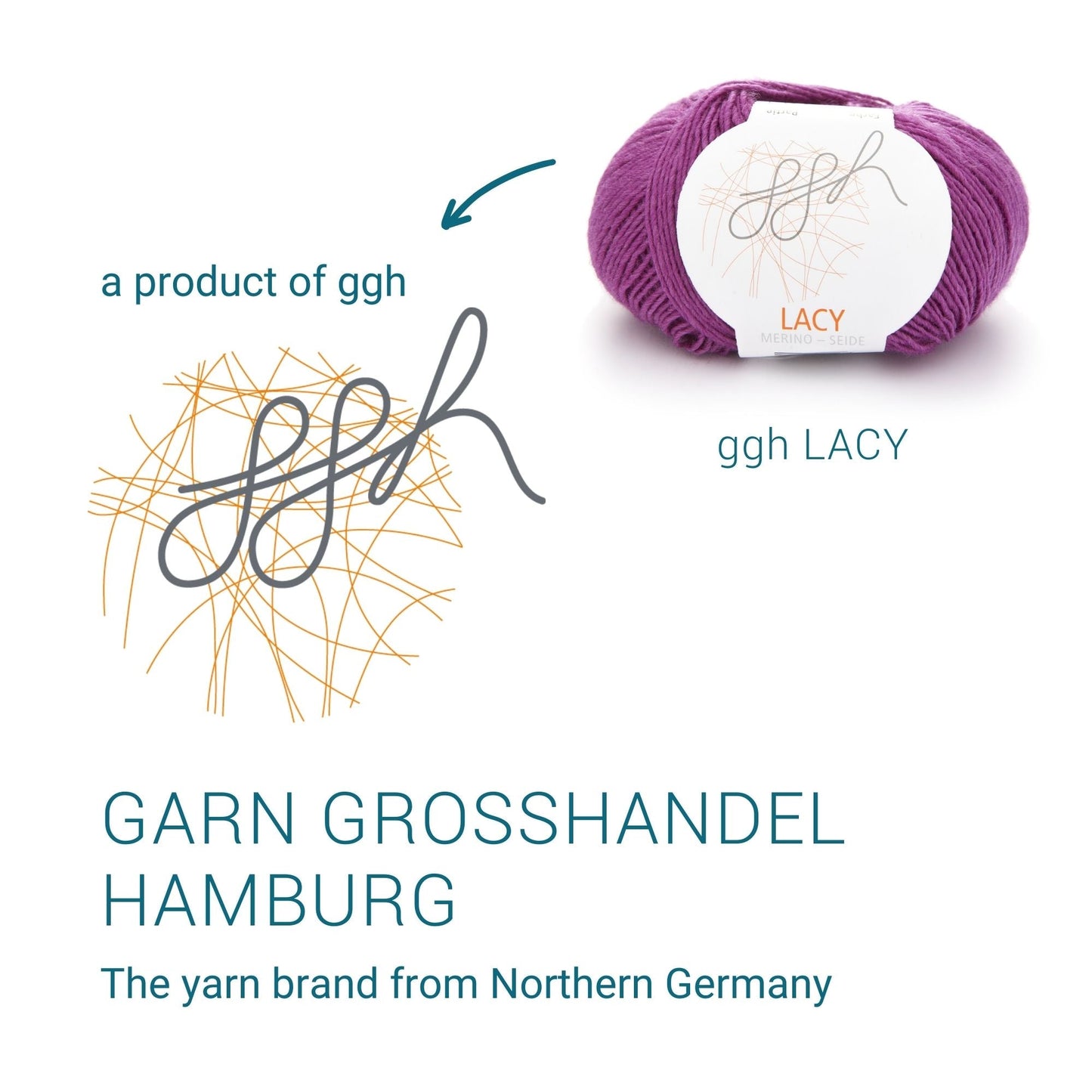 GGH Lacy | Merinowolle mit Seide | 25g - 170m | 012 - Zyklam - Strickwolle - Handarbeiten - 5