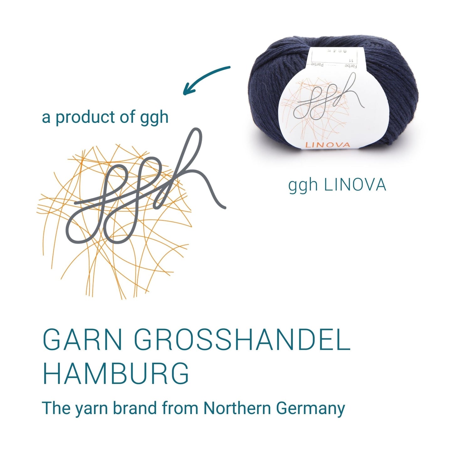 ggh Linova | 100% Baumwolle | 100m/50g | 011 - Marine - Handarbeiten - 5