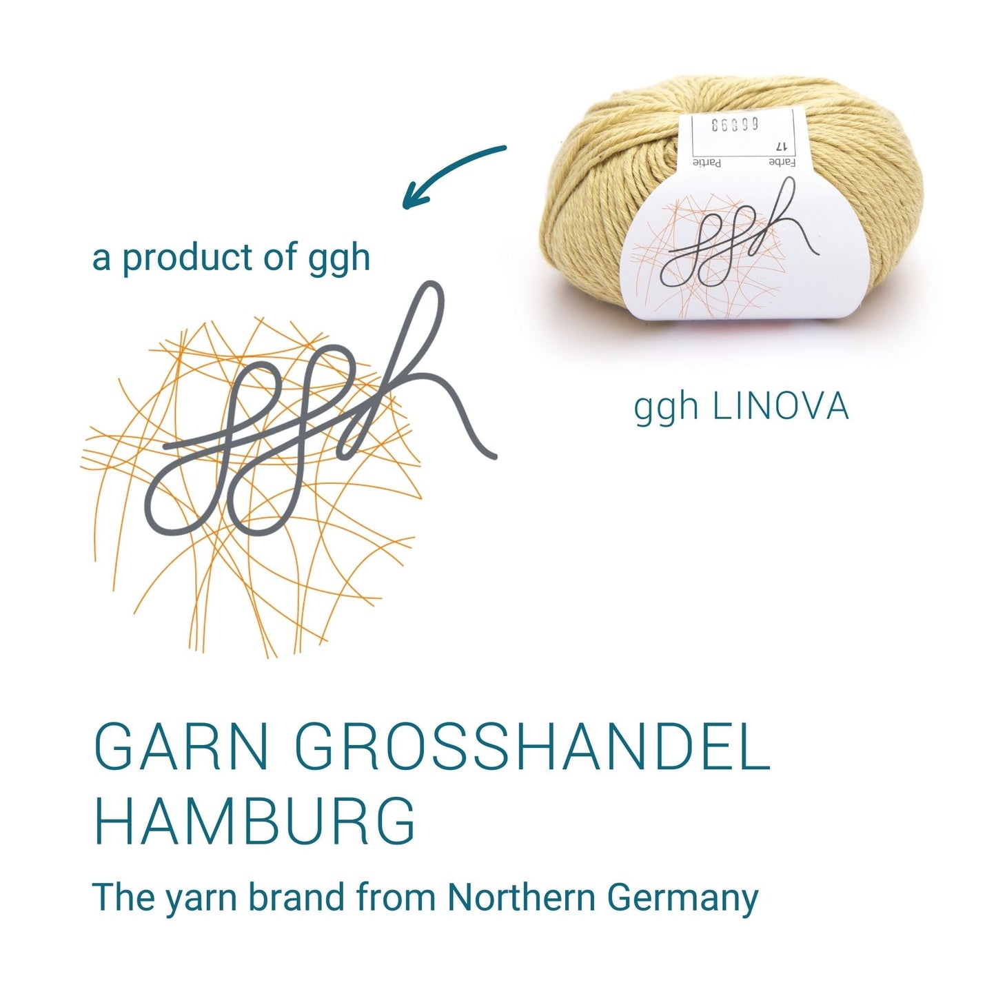 ggh Linova | 100% Baumwolle | 100m/50g | 017 - Honig - Handarbeiten - 5