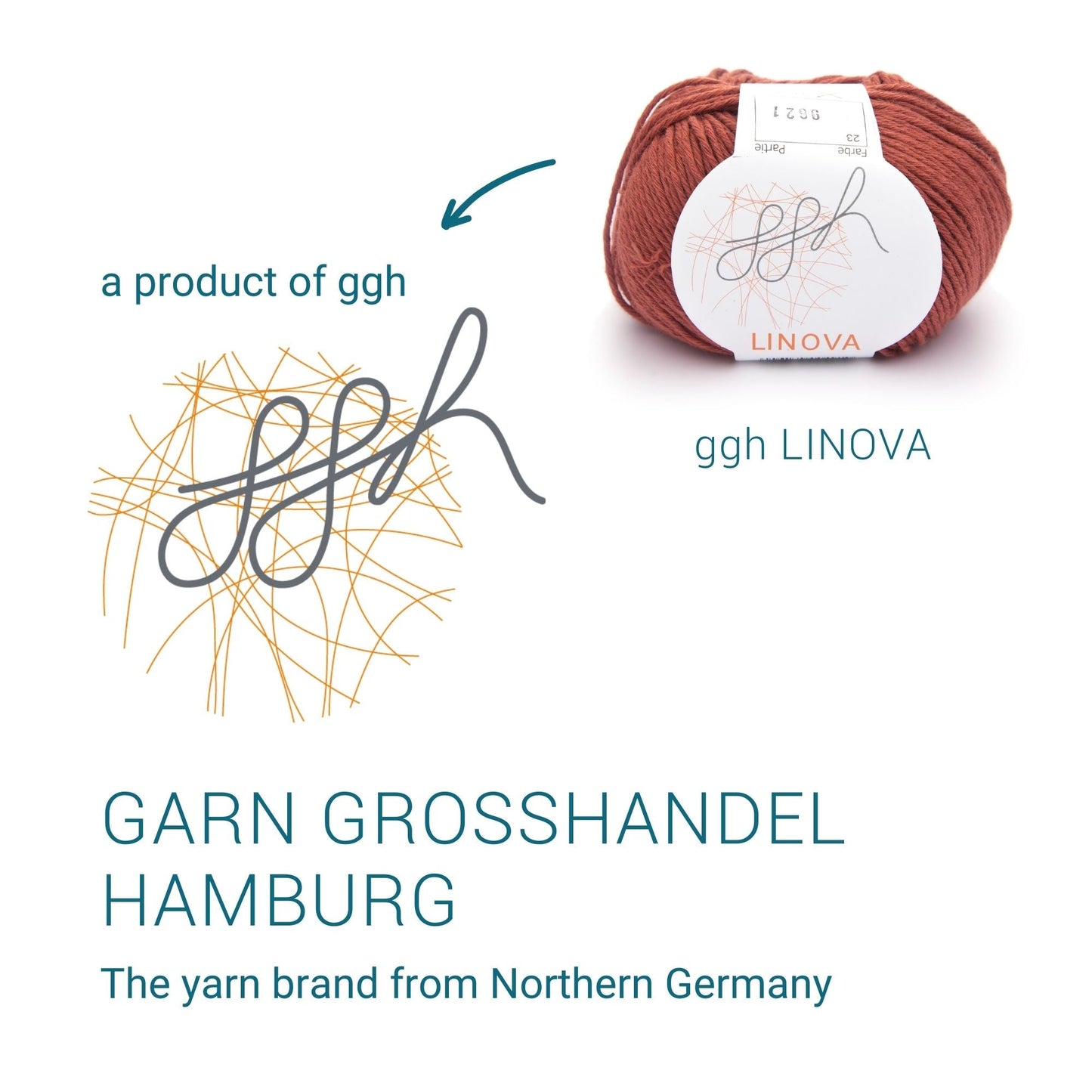 ggh Linova | 100% Baumwolle | 100m/50g | 023 - Gebranntes Ocker - Handarbeiten - 5