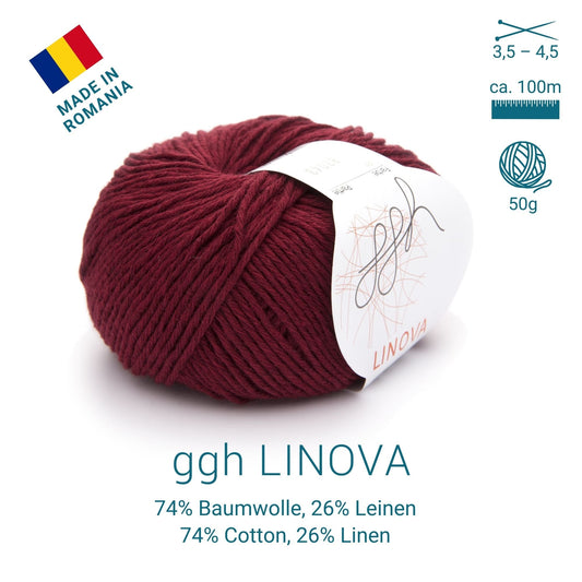 ggh Linova | 100% Baumwolle | 100m/50g | 044 - Ziegelrot - Handarbeiten - 2