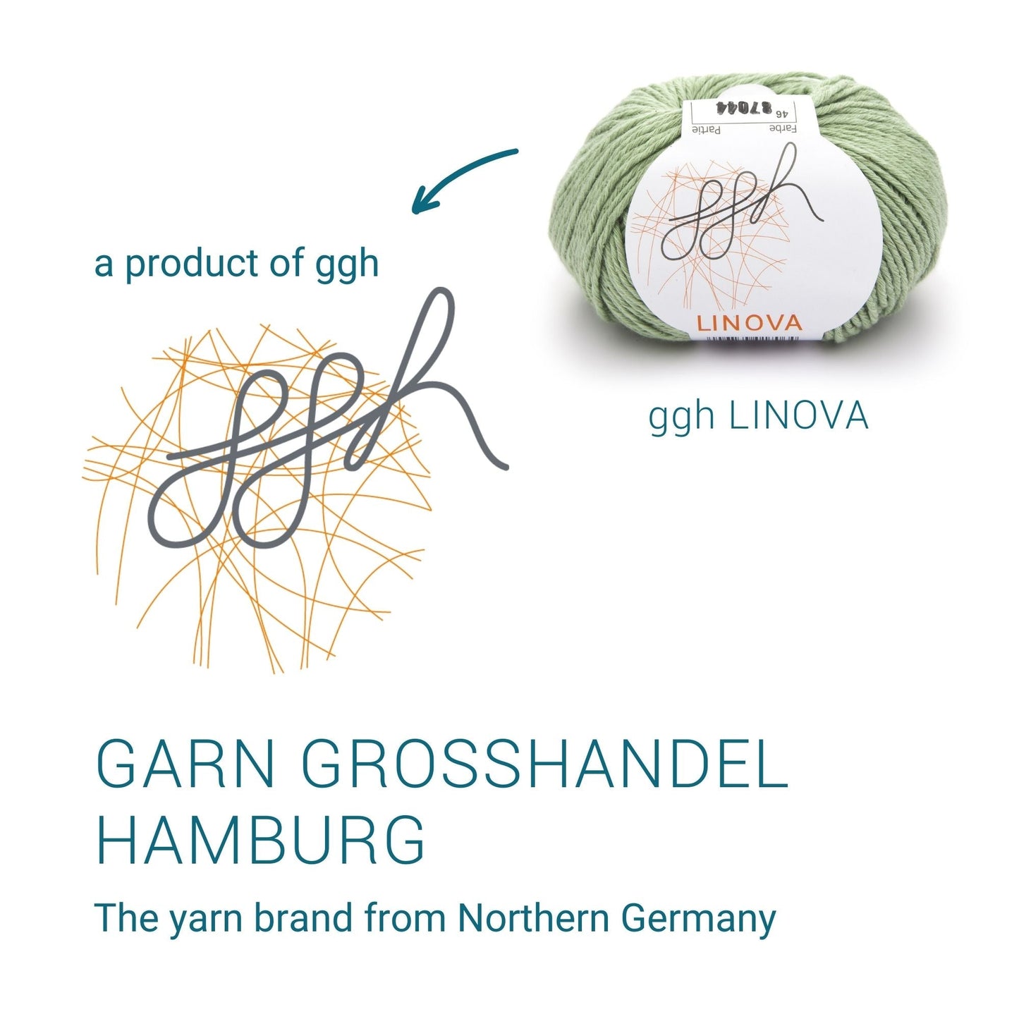 ggh Linova | 100% Baumwolle | 100m/50g | 046 - Lindgrün - Handarbeiten - 5