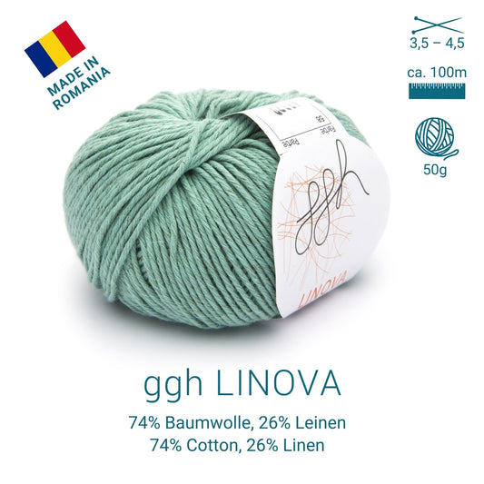 ggh Linova | 100% Baumwolle | 100m/50g | 058 - Blassgrün - Handarbeiten - 2