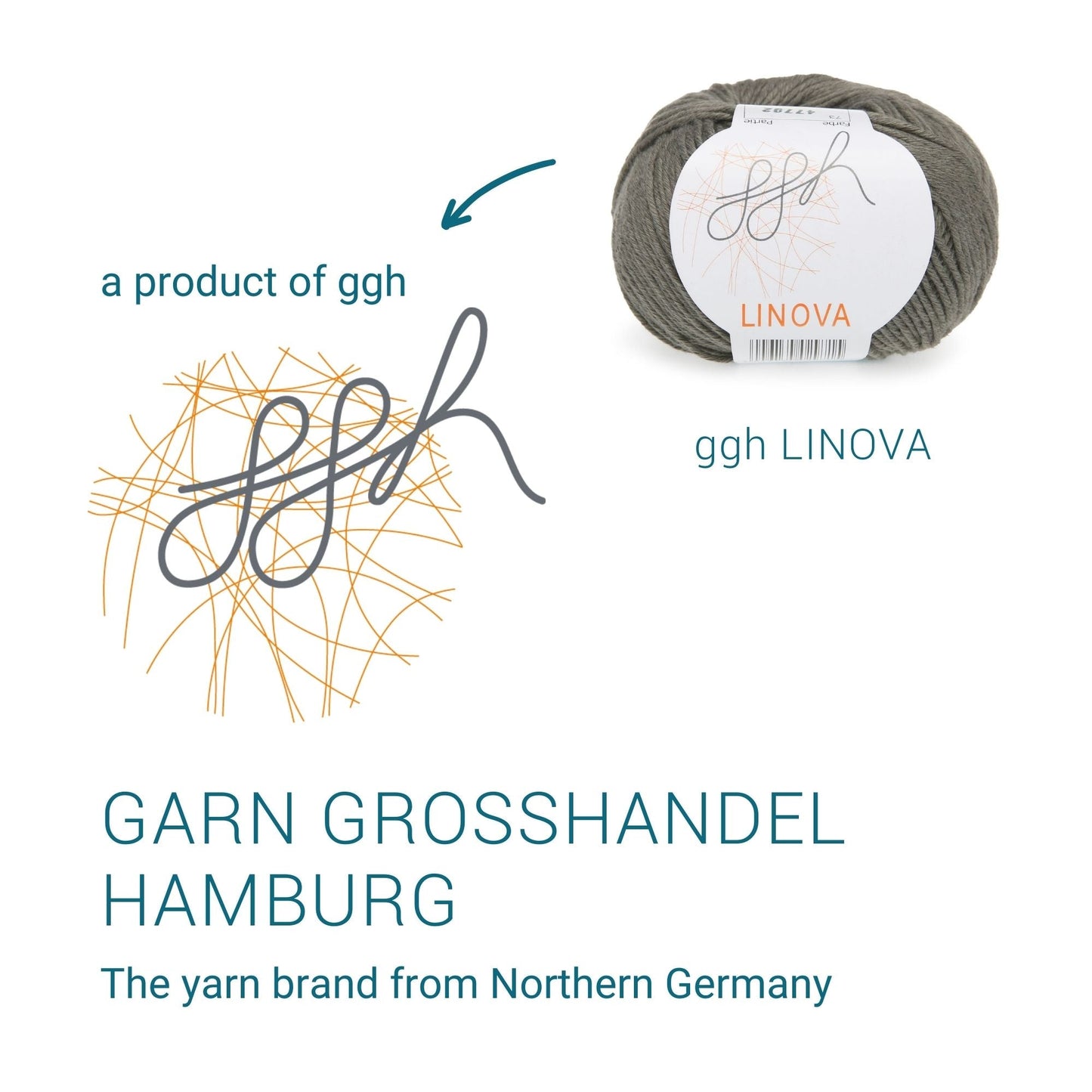 ggh Linova | 100% Baumwolle | 100m/50g | 073 - Khaki - Handarbeiten - 5