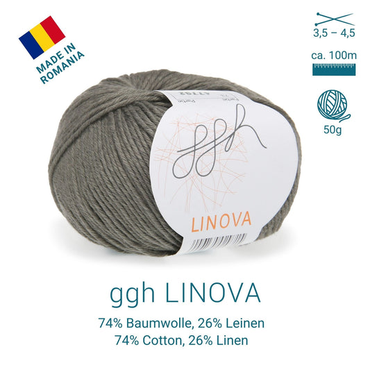ggh Linova | 100% Baumwolle | 100m/50g | 073 - Khaki - Handarbeiten - 2