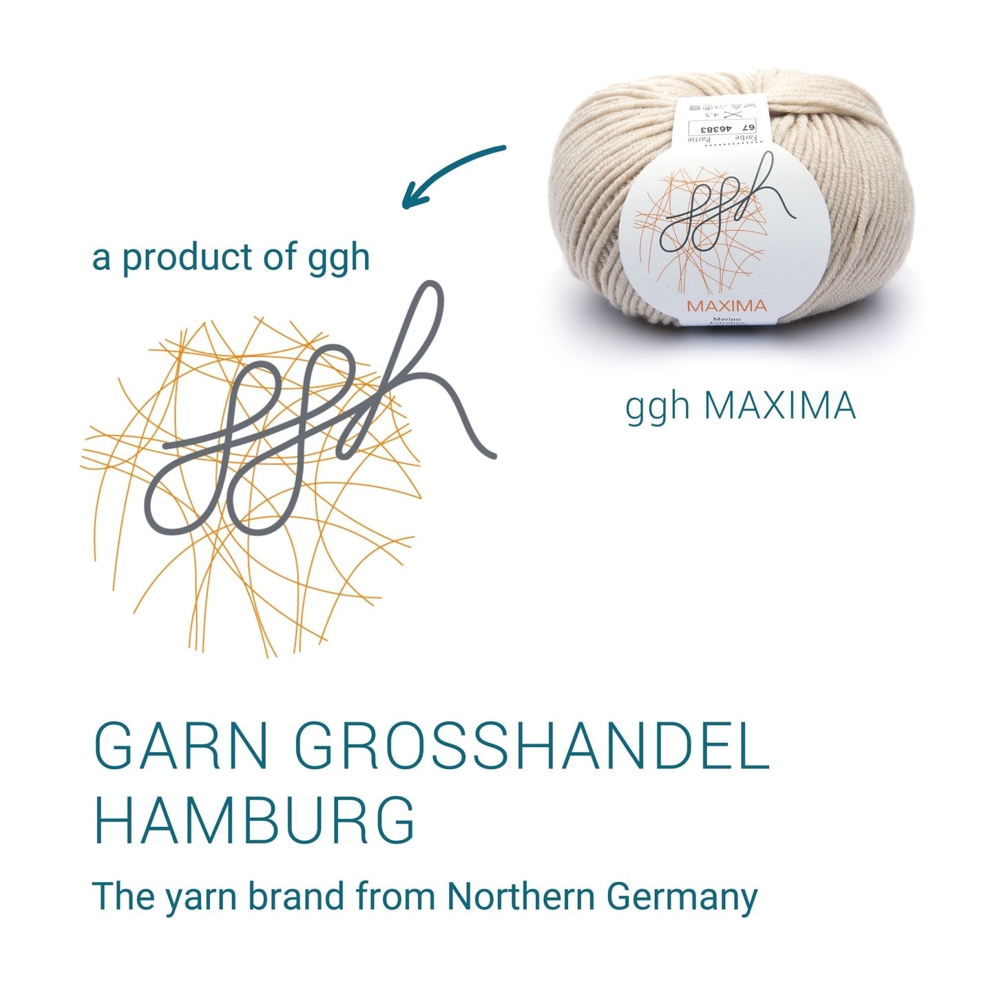 ggh Maxima Box | 300g Set (6x50g) – 067 – Angorakanin - Handarbeiten - 6