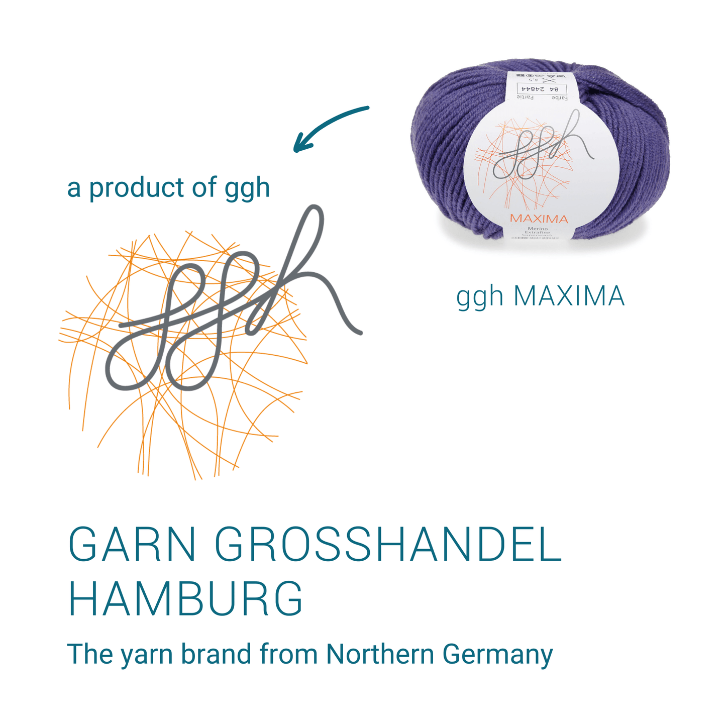 ggh Maxima Box | 300g Set (6x50g) – 084 – Lila - Handarbeiten - 6