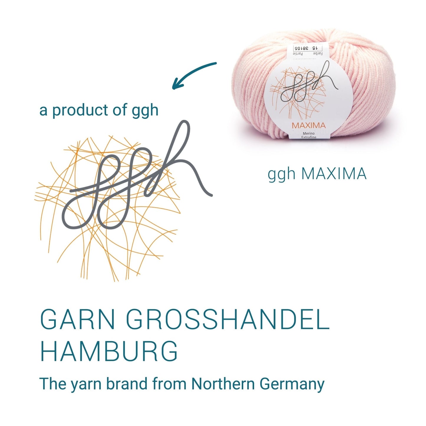 ggh Maxima | Merinowolle | 110m/50g | 015 - Apricot - Handarbeiten - 4