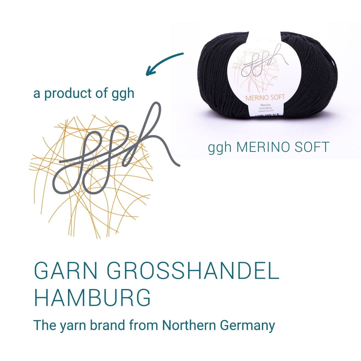 ggh Merino Soft | Merinowolle | 170m/50g | 015 - Schwarz - Handarbeiten - 4
