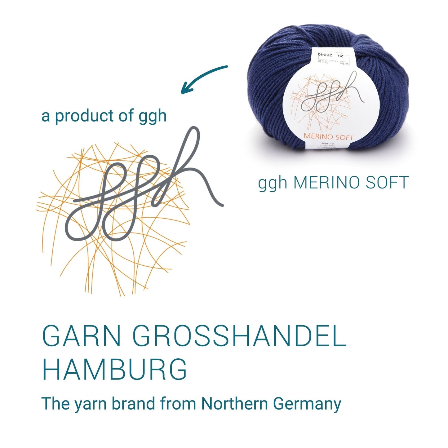 ggh Merino Soft | Merinowolle | 170m/50g | 029 - Tiefes Kobalt - Handarbeiten - 4