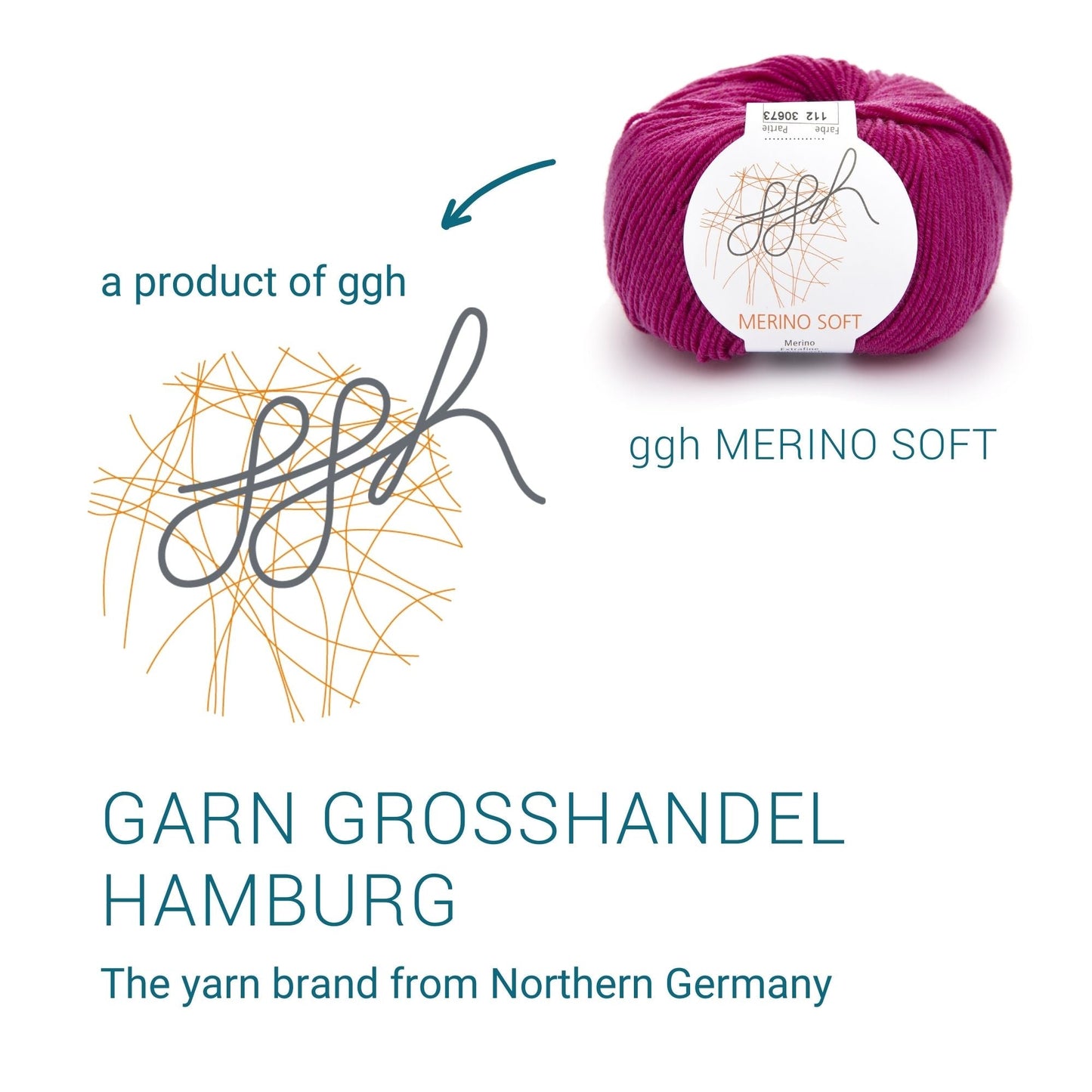 ggh Merino Soft | Merinowolle | 170m/50g | 112 - Magenta - Handarbeiten - 4