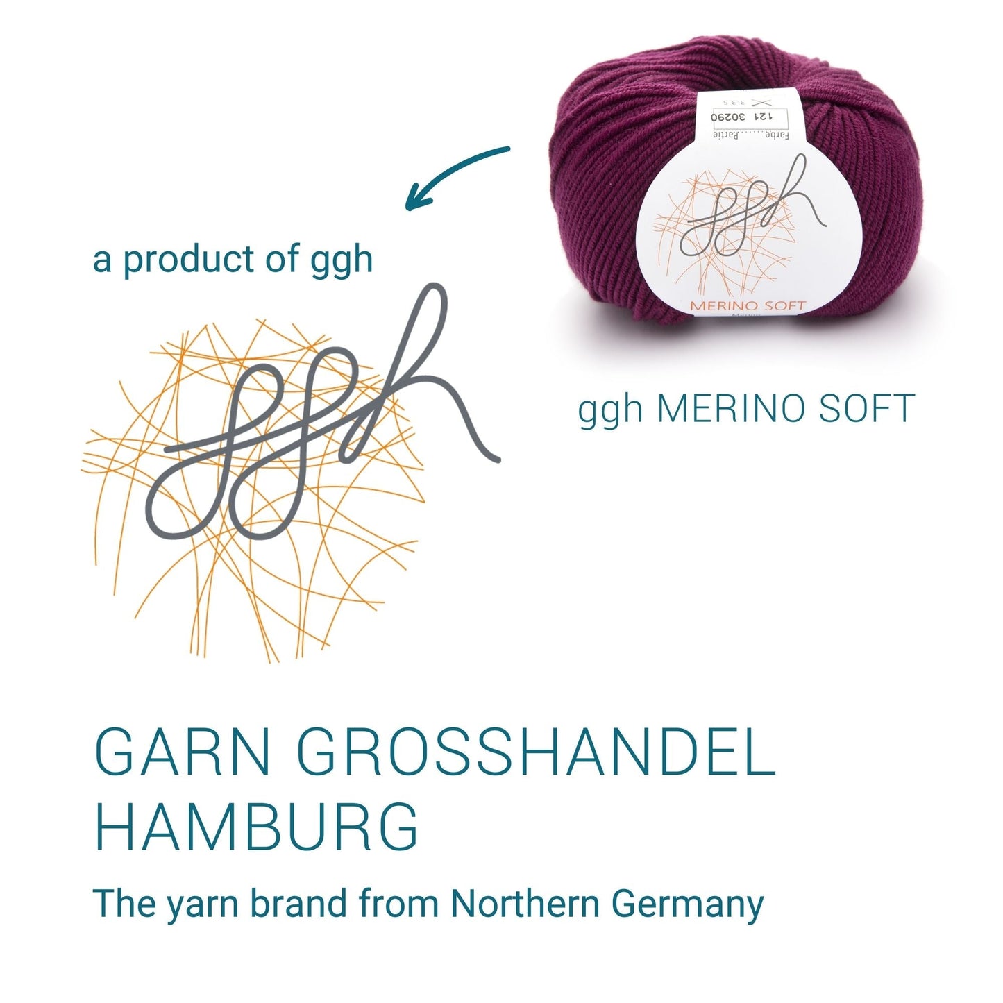 ggh Merino Soft | Merinowolle | 170m/50g | 121 - Granatrot - Handarbeiten - 4