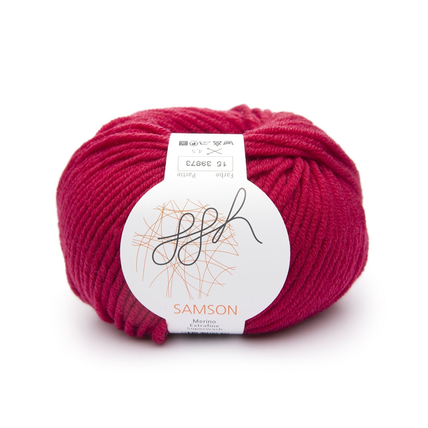 ggh Samson | Merinowolle | 85m/50g | 015 - Chilirot - Handarbeiten - 1