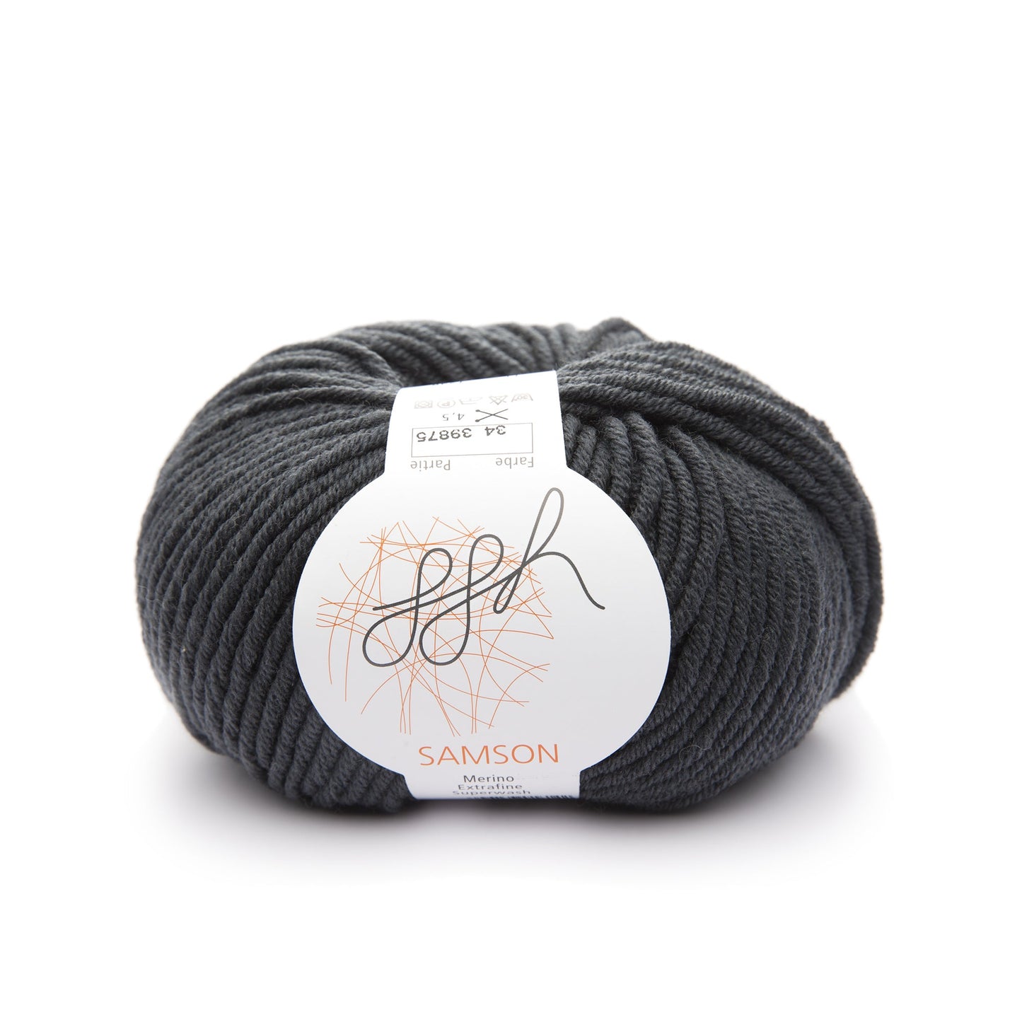ggh Samson | Merinowolle | 85m/50g | 034 - Anthrazit - Handarbeiten - 1