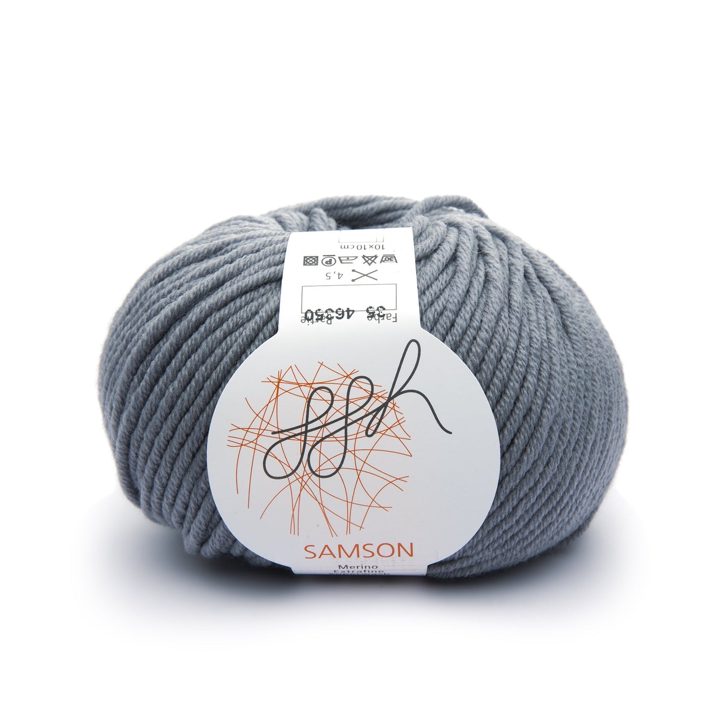 ggh Samson | Merinowolle | 85m/50g | 035 - Stahlgrau - Handarbeiten - 1