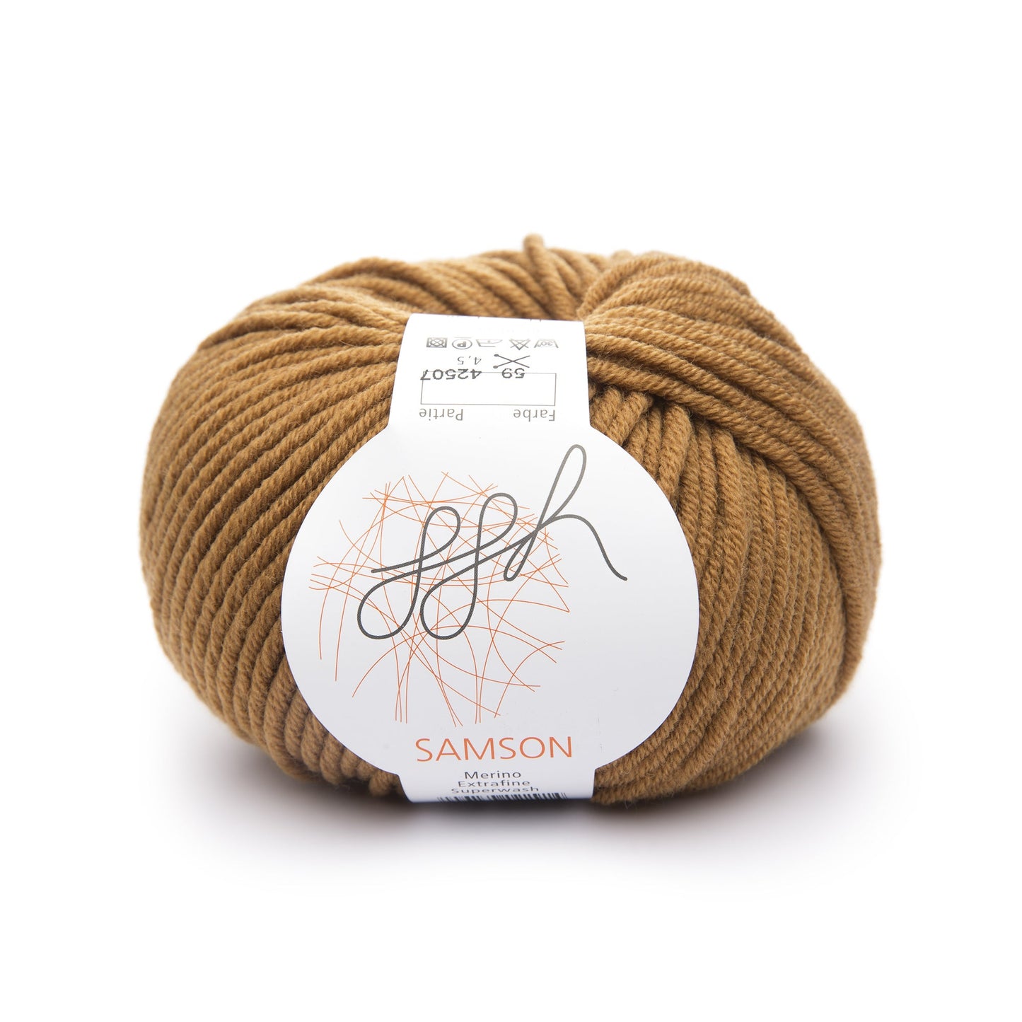 ggh Samson | Merinowolle | 85m/50g | 059 - Curry - Handarbeiten - 1