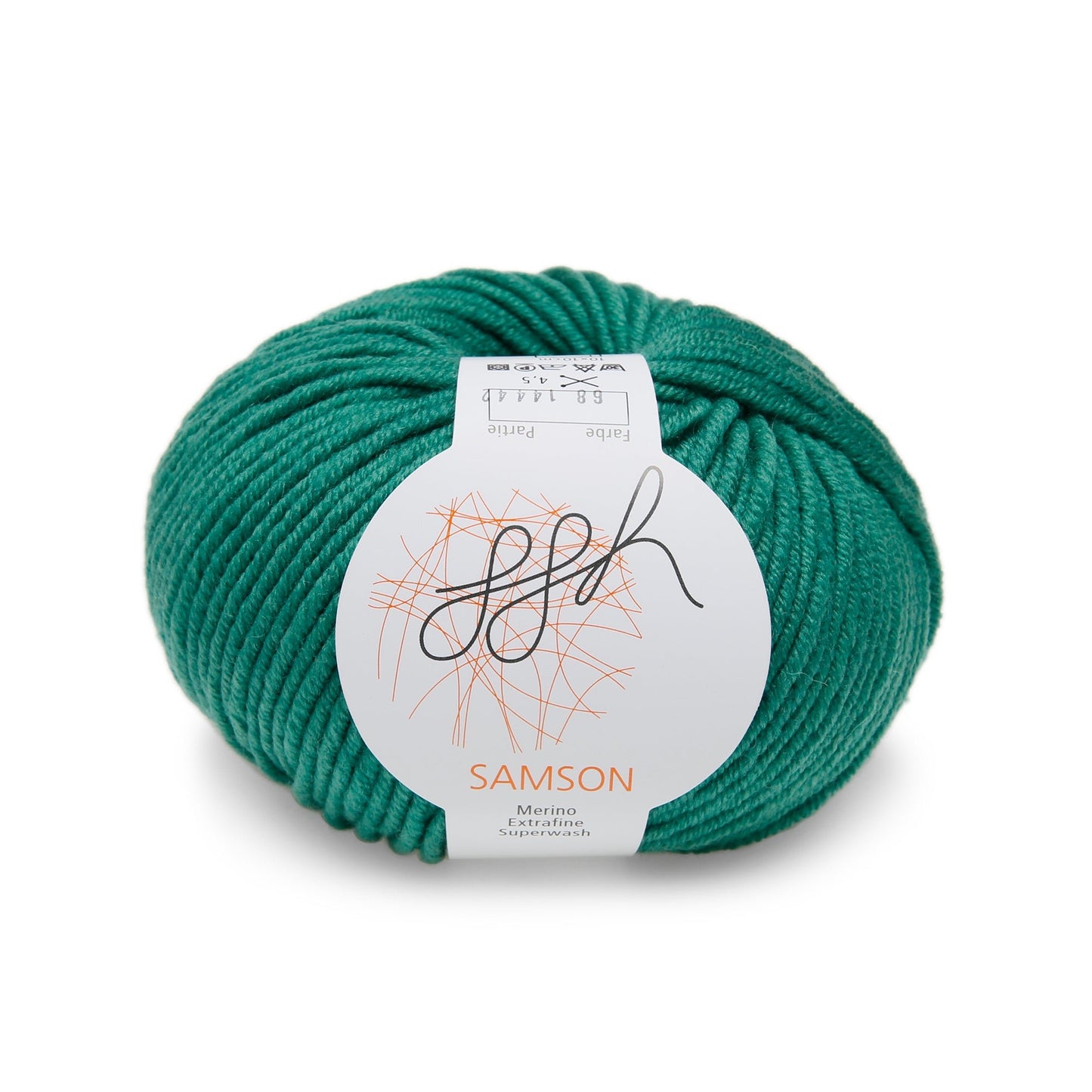 ggh Samson | Merinowolle | 85m/50g | 068 - Smaragdgrün - Handarbeiten - 1