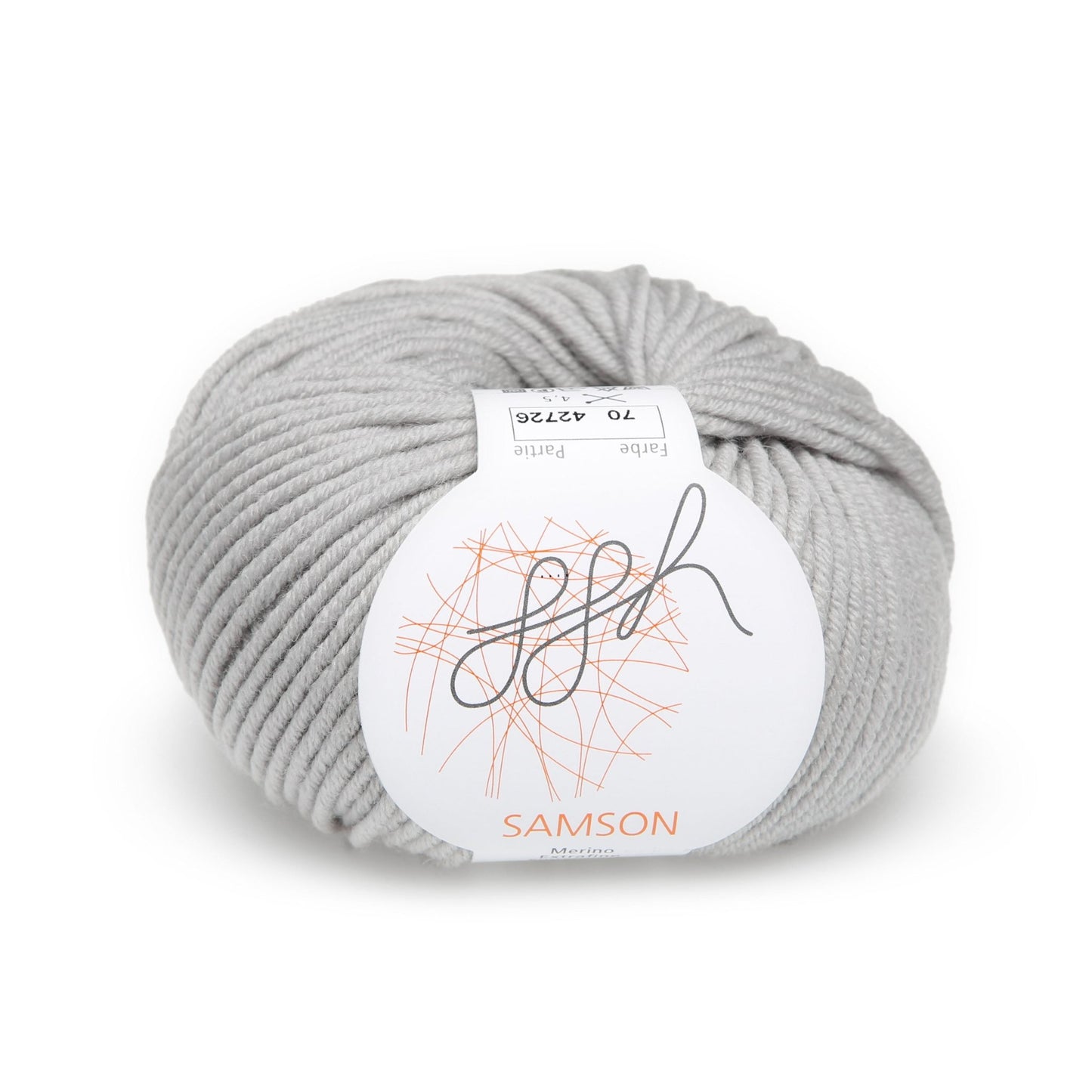 ggh Samson | Merinowolle | 85m/50g | 070 - Hellgrau - Handarbeiten - 1