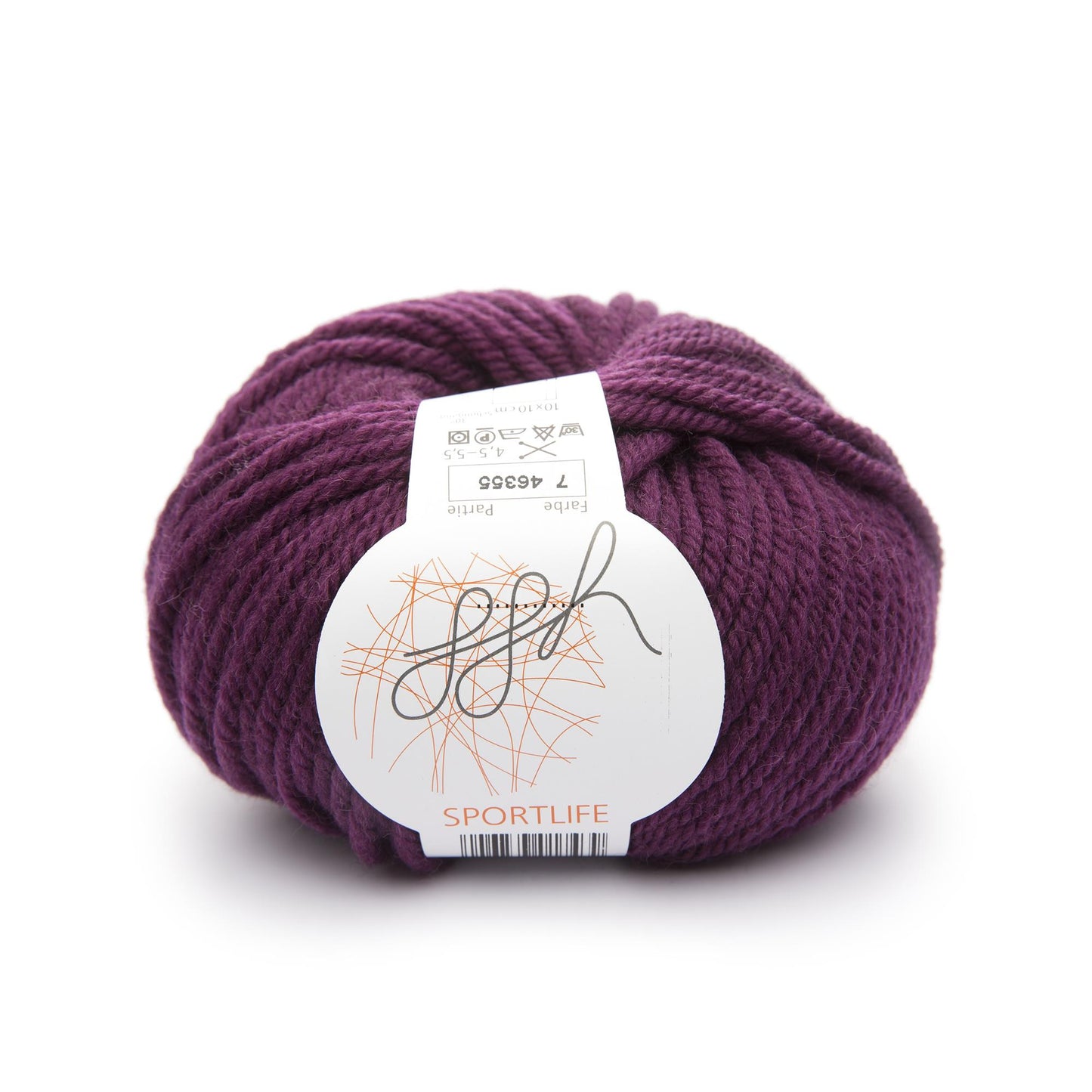 ggh Sportlife | Schurwolle | 80m/50g | 007 - Weintraube