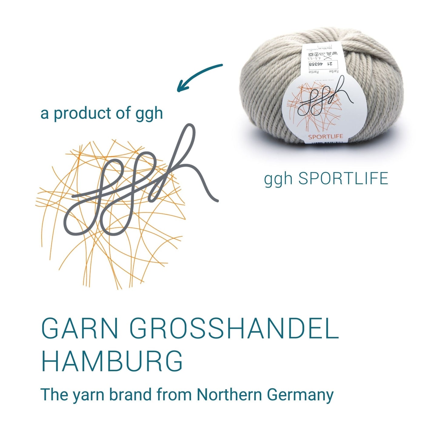 ggh Sportlife | Schurwolle | 80m/50g | 021 - Helles Beige - Handarbeiten - 4