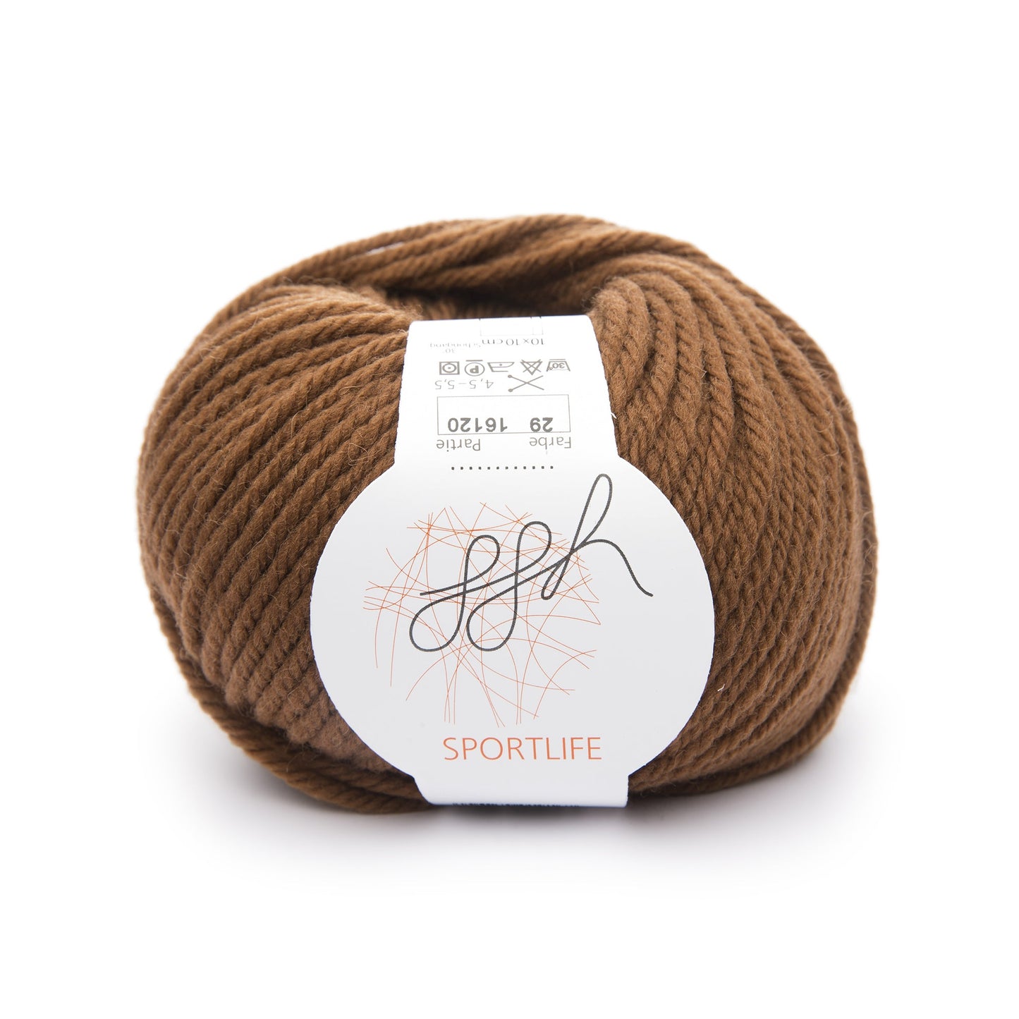 ggh Sportlife | Schurwolle | 80m/50g | 029 - Lederbraun - Handarbeiten - 1