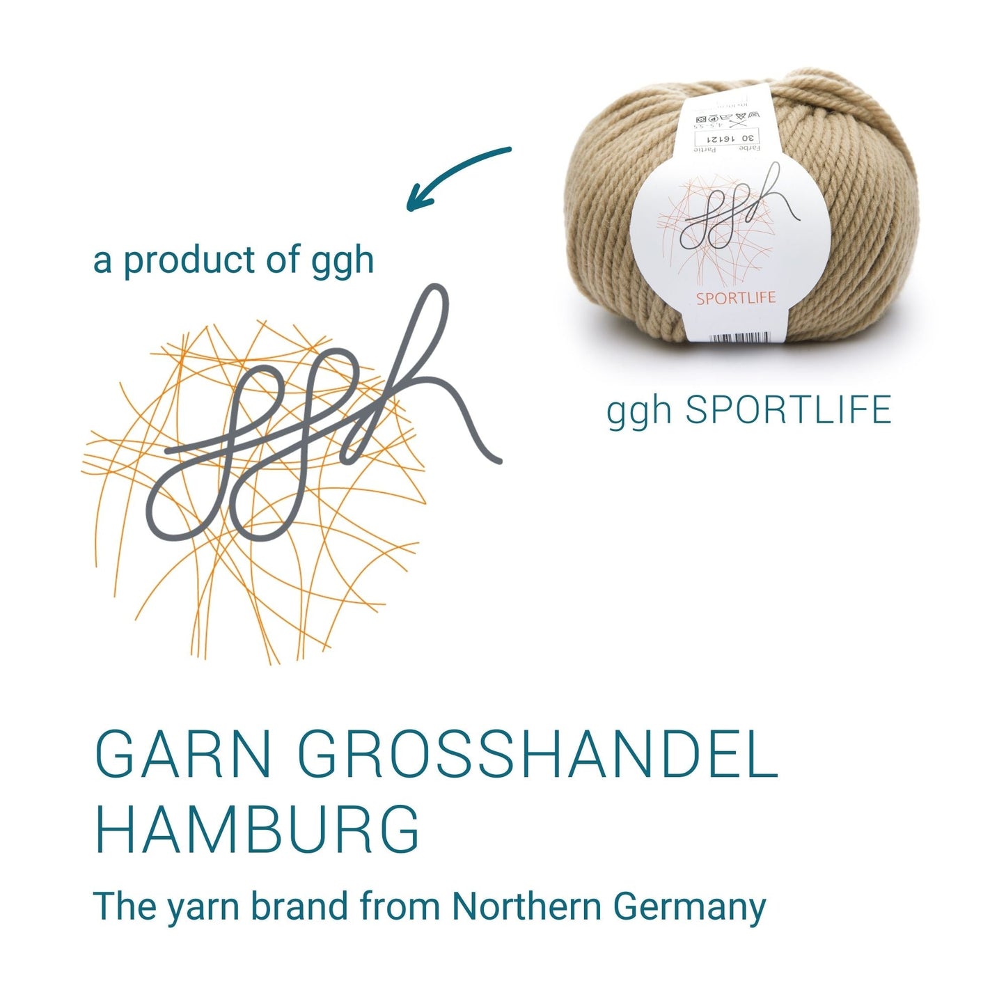 ggh Sportlife | Schurwolle | 80m/50g | 030 - Zimtzucker - Handarbeiten - 4