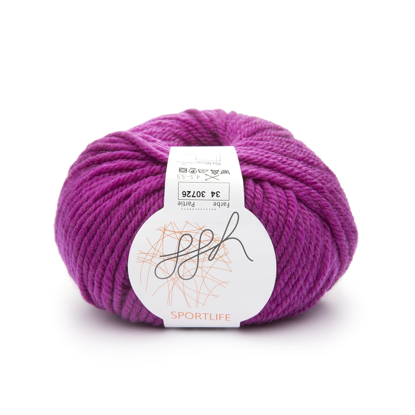 ggh Sportlife | Schurwolle | 80m/50g | 034 - Fuchsiarot - Handarbeiten - 1