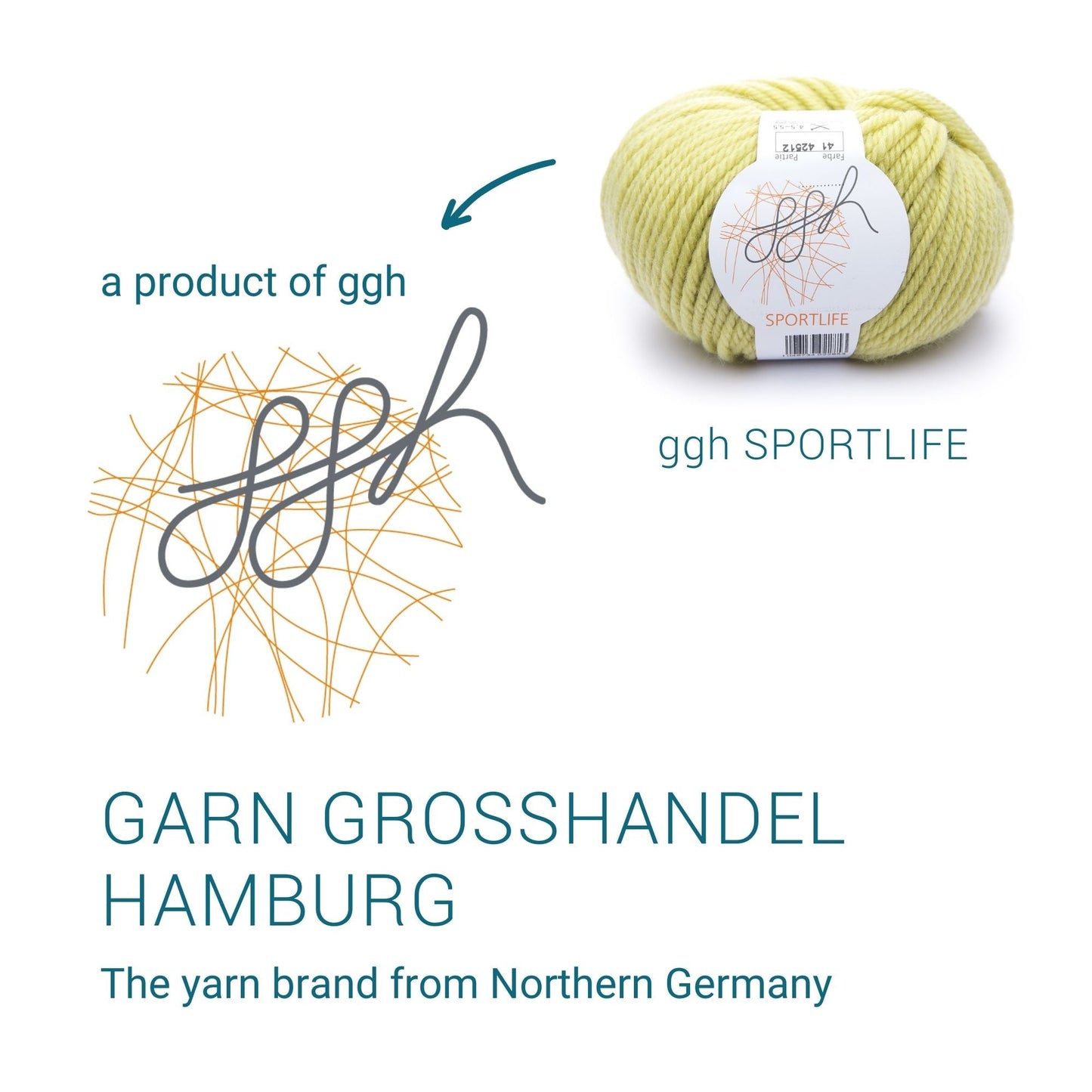 ggh Sportlife | Schurwolle | 80m/50g | 041 - Blasse Goldrute - Handarbeiten - 4