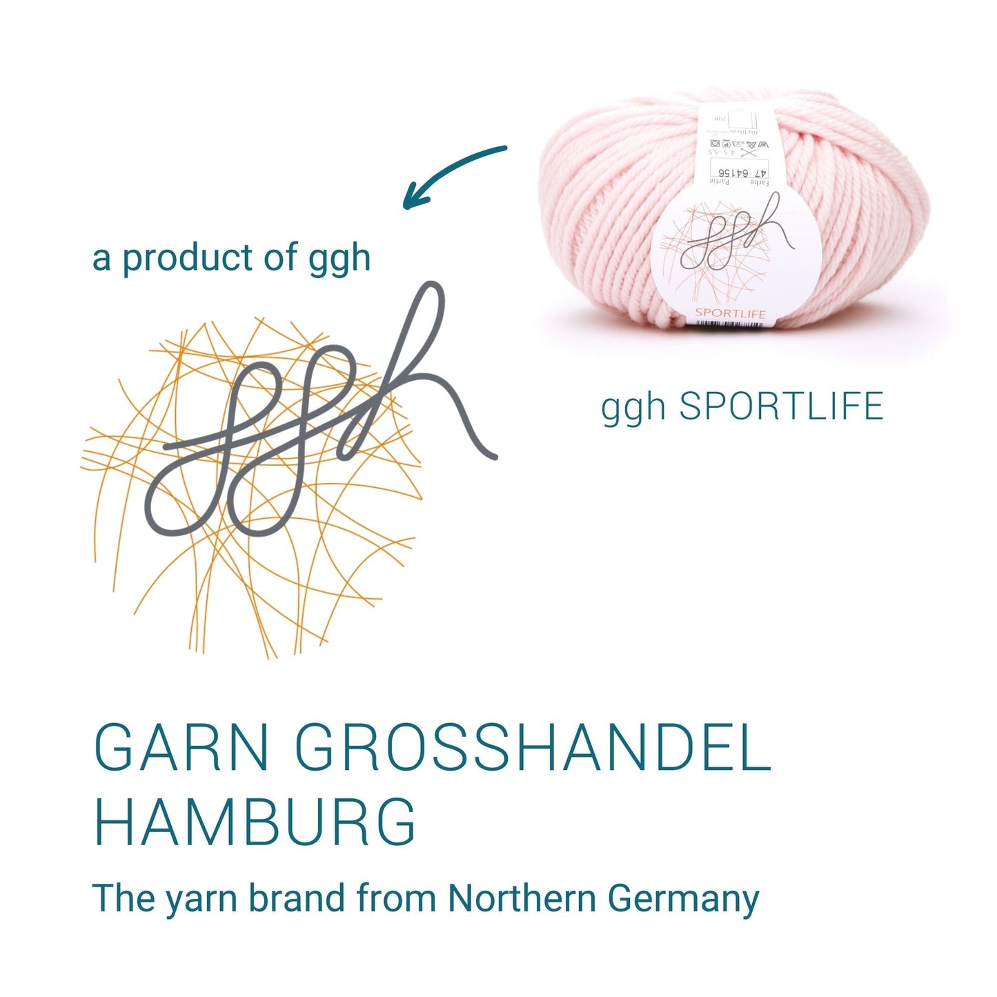 ggh Sportlife | Schurwolle | 80m/50g | 047 - Rosé - Handarbeiten - 4