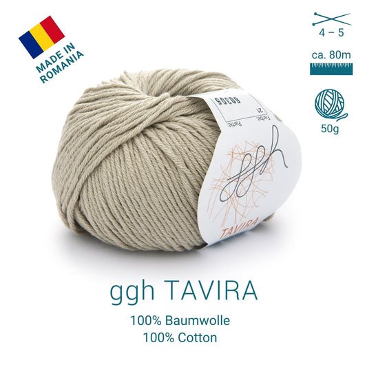 ggh Tavira | 100% Baumwolle | 80m/50g | 021 - Sand - Handarbeiten - 2