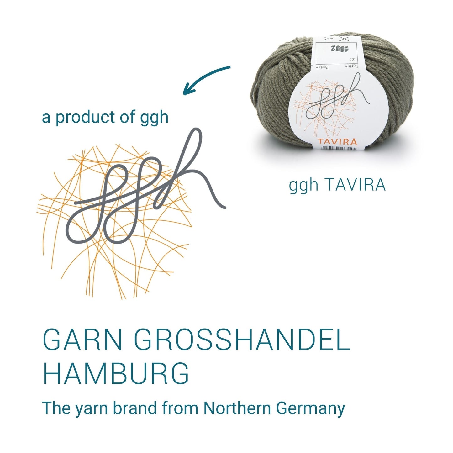 ggh Tavira | 100% Baumwolle | 80m/50g | 023 - Khaki - Handarbeiten - 5