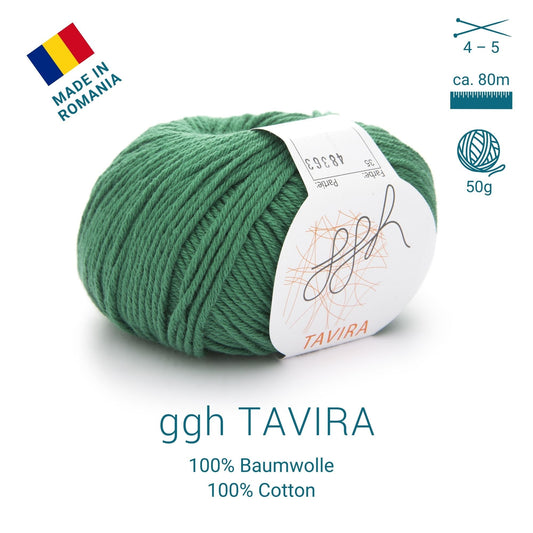 ggh Tavira | 100% Baumwolle | 80m/50g | 035 - Ozeangrün - Handarbeiten - 2