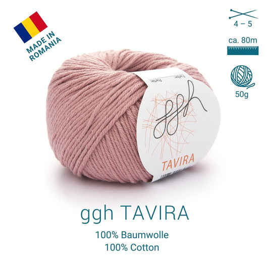 ggh Tavira | 100% Baumwolle | 80m/50g | 040 - Rosenholz - Handarbeiten - 2