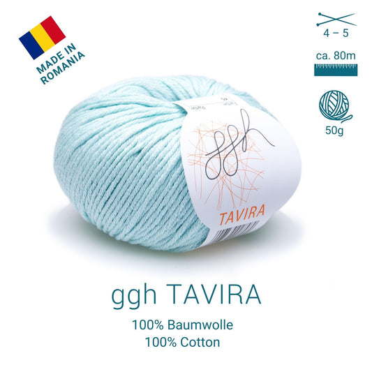 ggh Tavira | 100% Baumwolle | 80m/50g | 045 - Mint - Handarbeiten - 2