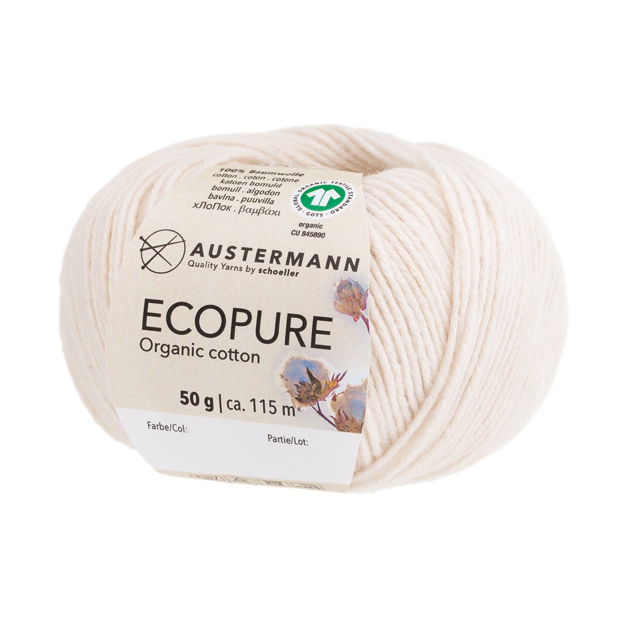 Gots Ecopure | 115 M - 50 G | 01 - Natur - Handarbeiten - 1