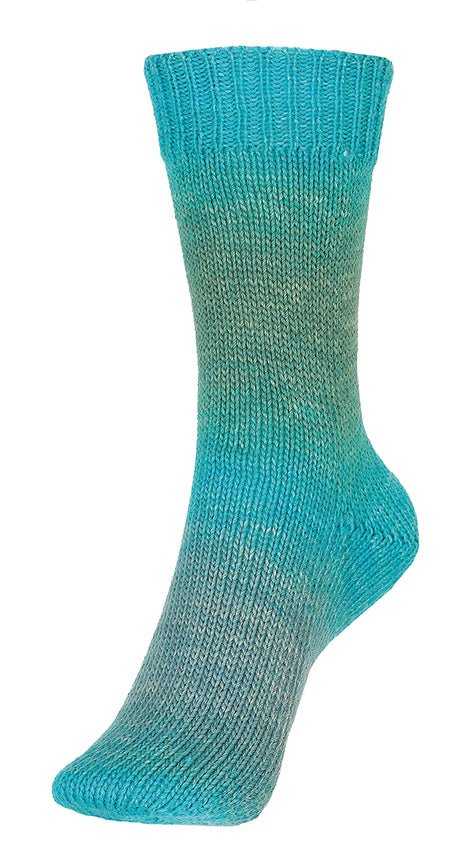 Gots Step Merino 4 Exp Color | 400 M - 100 G | 10 - Jade - Sockenwolle - Handarbeiten - 2