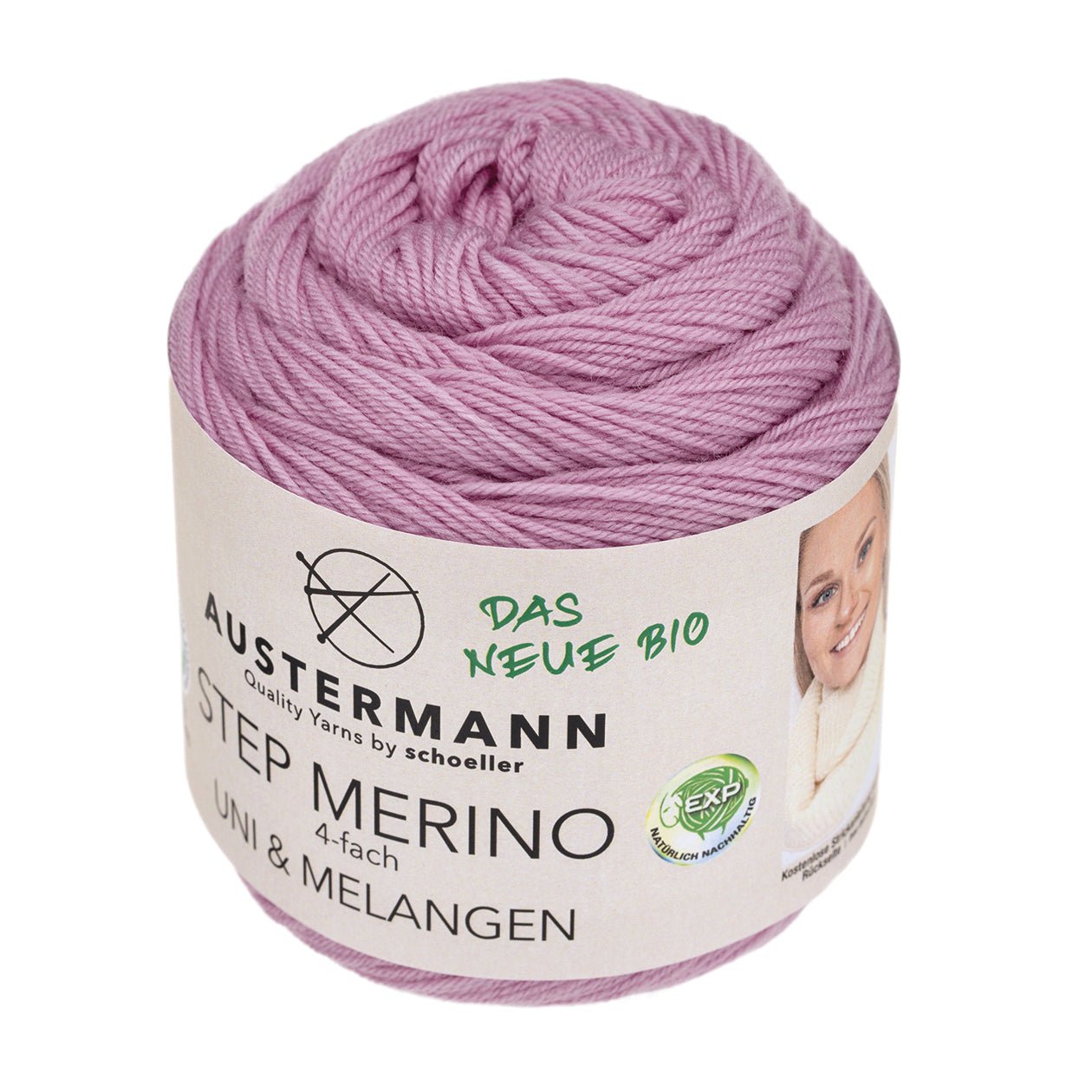 Gots Step Merino 4 Exp Uni | 400 M - 100 G | 1003 - Magnolie - Sockenwolle - Handarbeiten - 1