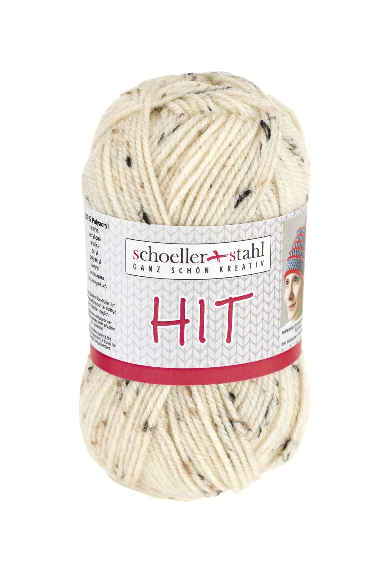 HIT 50G | Farbe 246 - NATUR TWEED - Strickwolle - Handarbeiten - 1