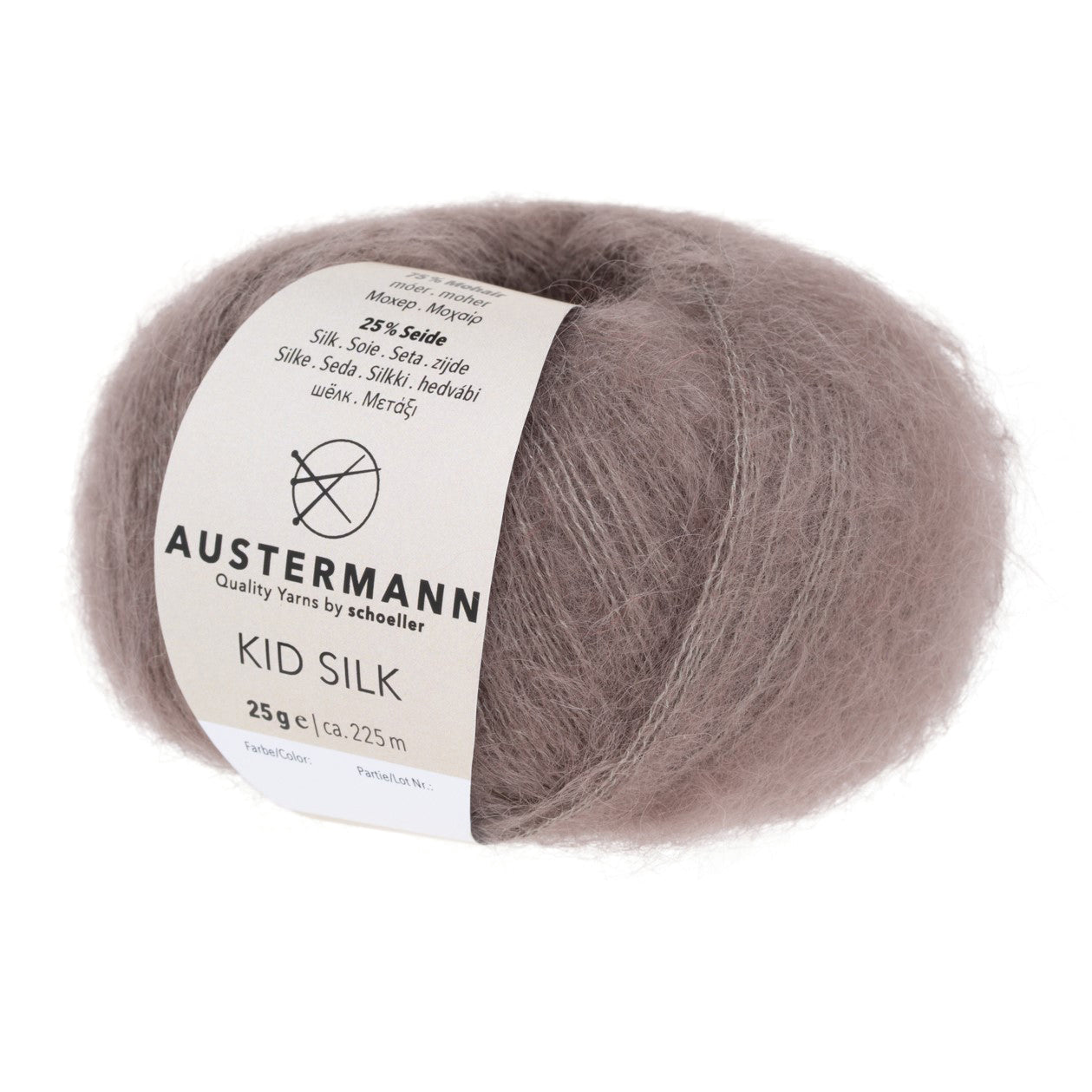 Kid Silk | 225 M - 25 G | 15 - Taupe - Strickwolle - Handarbeiten - 1