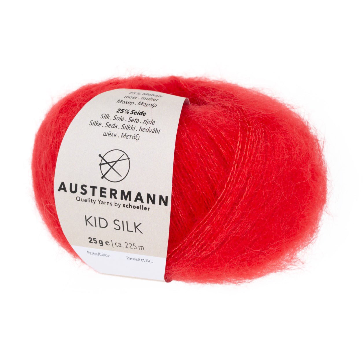 Kid Silk | 225 M - 25 G | 31 - Mohn - Strickwolle - Handarbeiten - 1