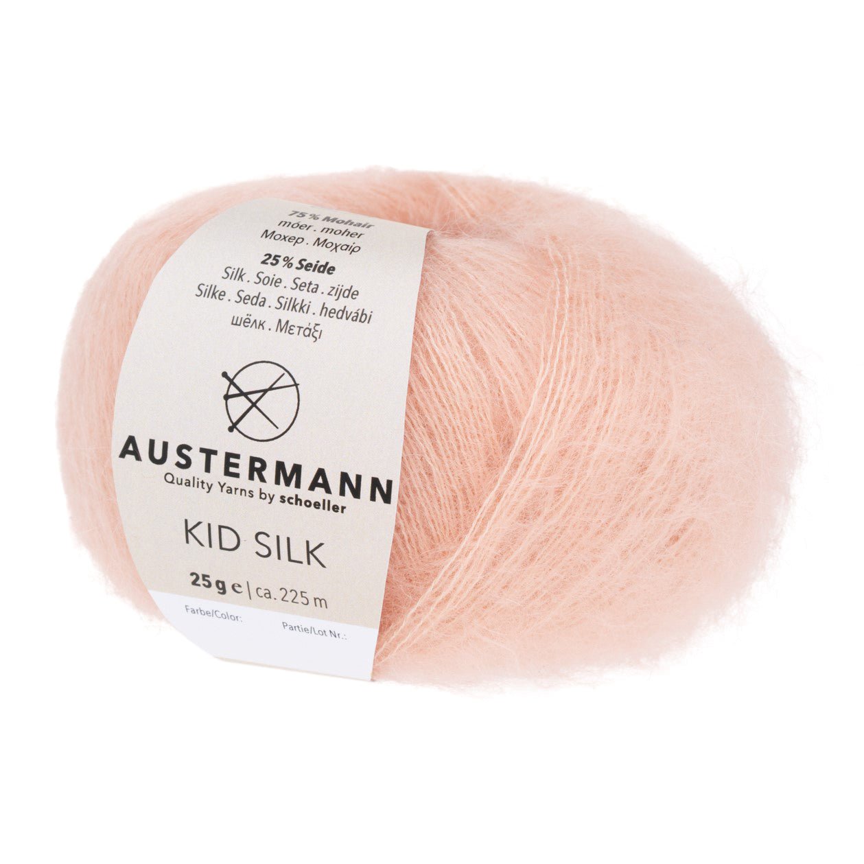 Kid Silk | 225 M - 25 G | 38 - Apricot - Strickwolle - Handarbeiten - 1