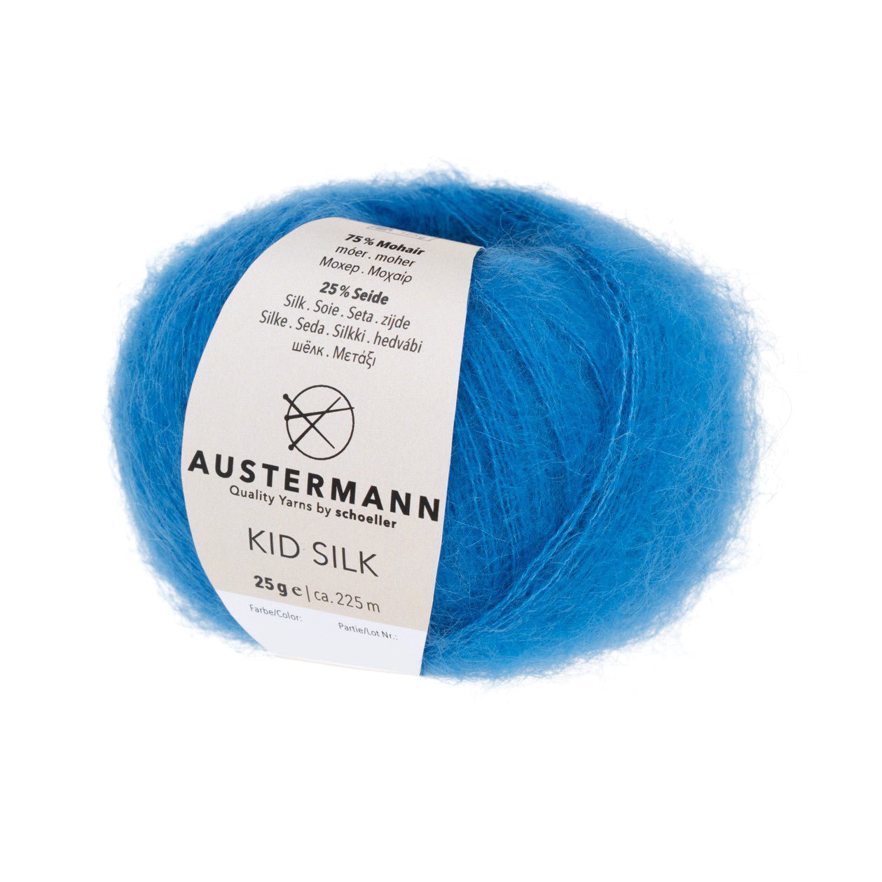 Kid Silk | 225 M - 25 G | 45 - Blau - Strickwolle - Handarbeiten - 1