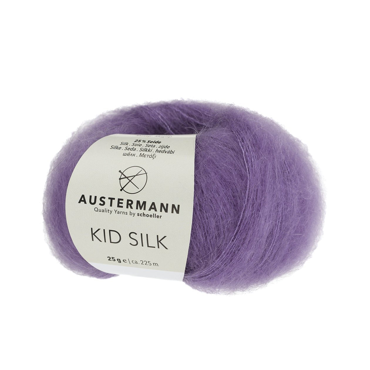 Kid Silk | 225 M - 25 G | 47 - Flieder - Strickwolle - Handarbeiten - 1