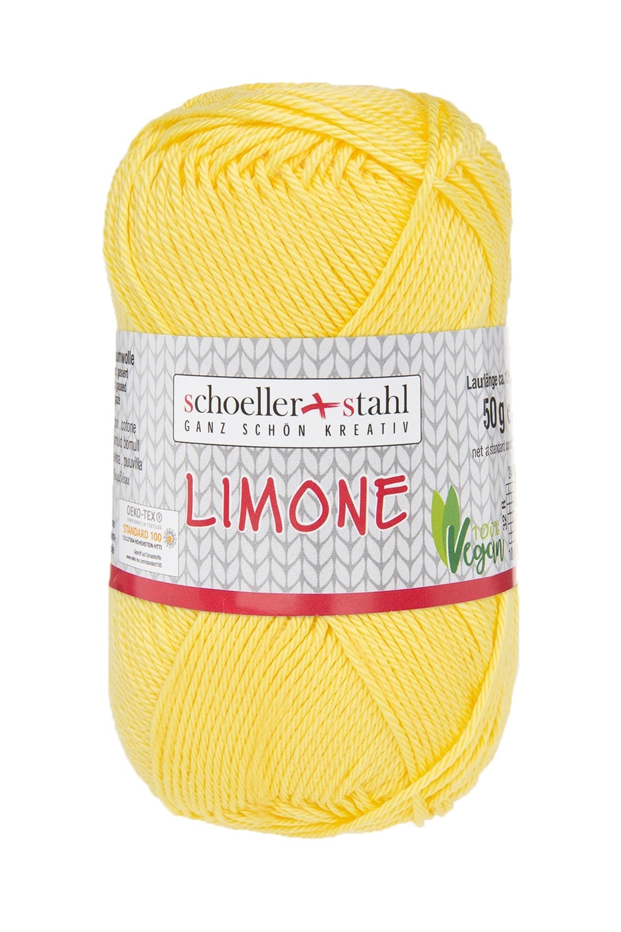 LIMONE 50G | Farbe 100 - GELB - Strickwolle - Handarbeiten - 1