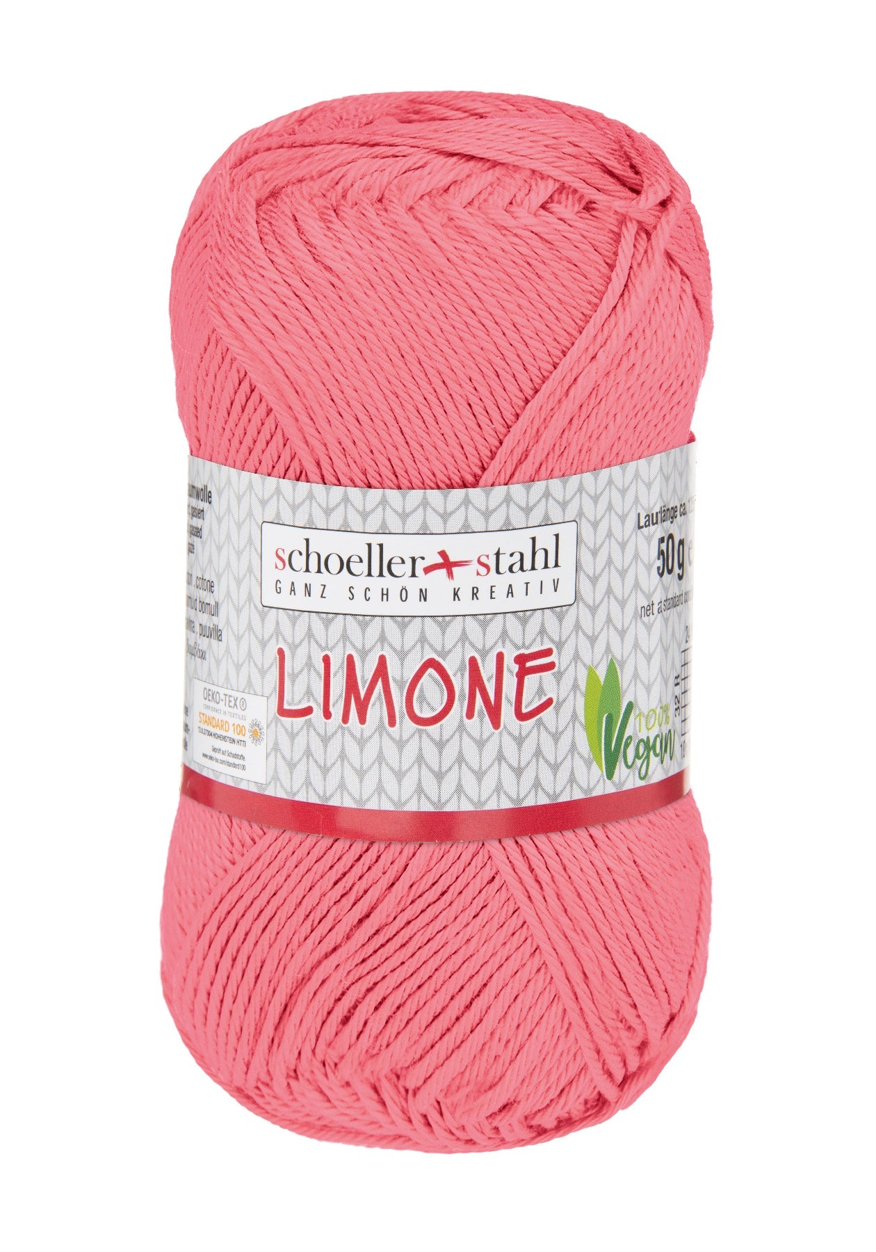 LIMONE 50G | Farbe 156 - FLAMINGO - Strickwolle - Handarbeiten - 1