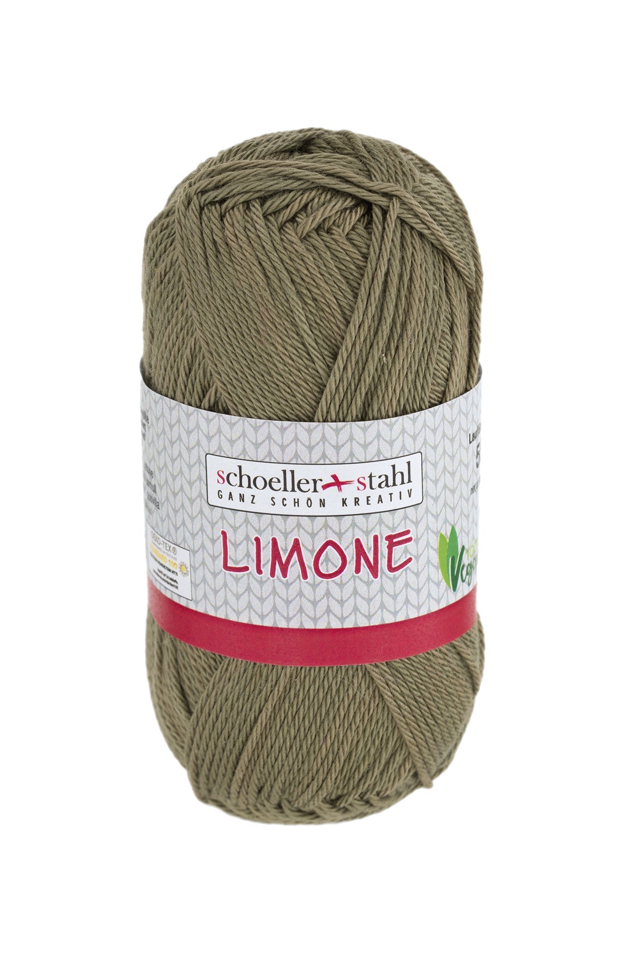 LIMONE 50G | Farbe 185 - KHAKI - Strickwolle - Handarbeiten - 1