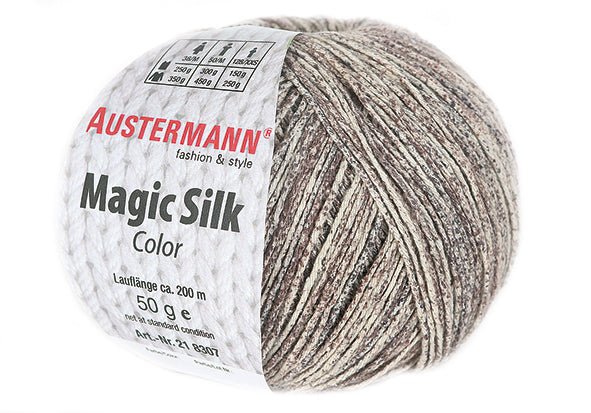 Magic Silk Color | 200 M - 50 G | 104 - Taupe - Handarbeiten - 1
