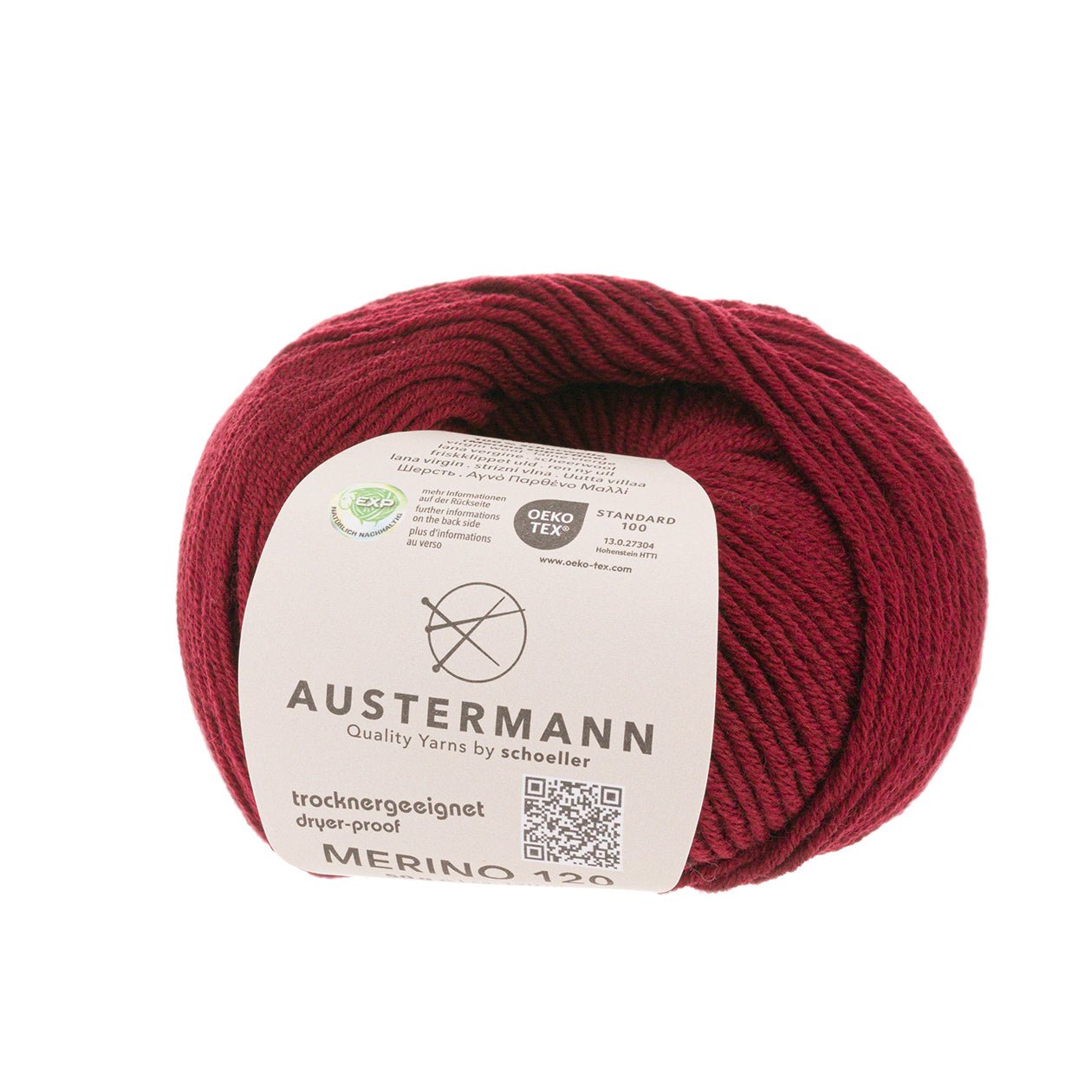 Merino 120 Exp | 120M - 50 G | 155 - Wein - Handarbeiten - 1
