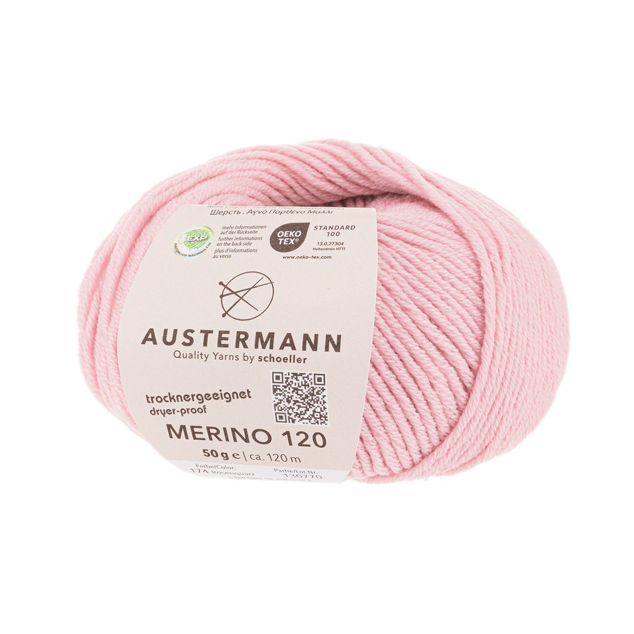 Merino 120 Exp | 120M - 50 G | 174 - Rosenquarz - Handarbeiten - 1