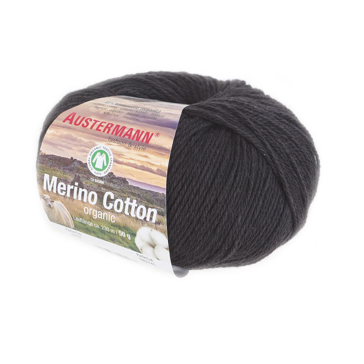 Merino Cotton | 230 M - 50 G | 02 - Schwarz - Handarbeiten - 1